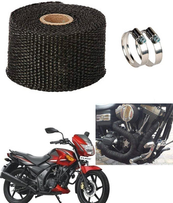 AMIRIDE BLACK SILENCER WRAP FOR Suzuki Gixxer Bike Exhaust Heat Shield