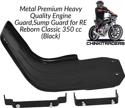 CHINKI TRADERS ROYAL ENFIELD REBORN BIKE ENGINE GUARD / SUM GUARD (BLACK) Bike Engine Guard(Royal Enfield)