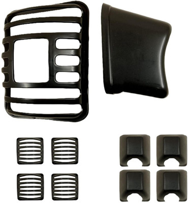 Beamerzz PVC Grill Of Headlight, Indicators & Taillight for Hero Splendo-05 Bike Headlight Grill(Black)