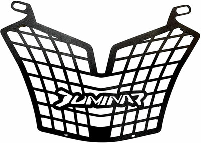 RawatZ eavy Metal Headlight Grill Jaali Compatible with Dominar 400 Bike Headlight Grill(Black)