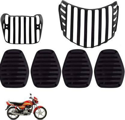 QZ DEVICE PZHFDELUXCOMBO6PCS3238 Bike Headlight Grill(Black)