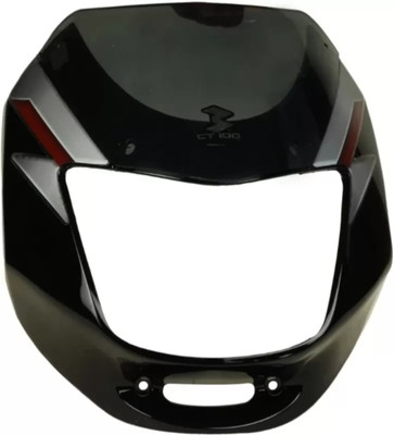 Jinvaani Bajaj CT 100 black red visor Bike Headlight Visor