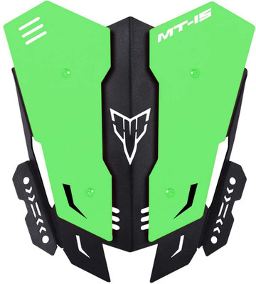 BR TrendZ Green MT-15 Windscreen Wind Deflector Short Visor Made with mild Steel Bike Headlight Visor