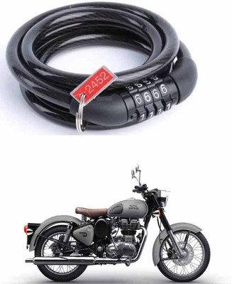 E-Shoppe Bike Multipurpose Number Lock For Bullet 350 Cable Lock, Combination Lock, Combination Lock(Black)
