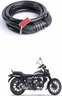 E-Shoppe Bike Multipurpose Number Lock For Avenger 150 Street Cable Lock, Combination Lock, Combination Lock(Black)