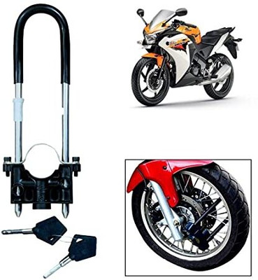 QUXOZO wheel lock 8218 Wheel Lock, U Lock(Black)