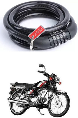 E-Shoppe Bike Number Smart Lock For CD 100 SS Quick Release Lock(Black)