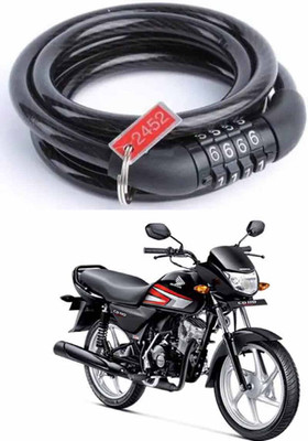 E-Shoppe Bike Multipurpose Number Lock For CD 110 Dream Cable Lock, Combination Lock, Combination Lock(Black)