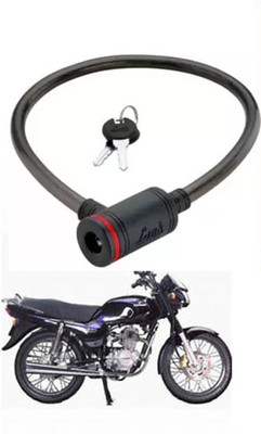 E-Shoppe Bike Cable Lock For Caliber Cable Lock(Black)