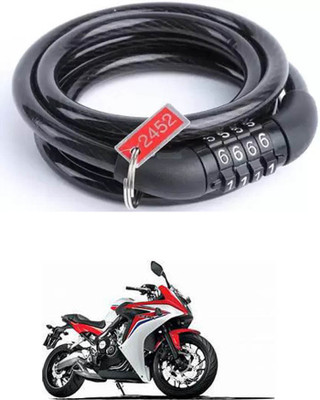 E-Shoppe Bike Number Smart Lock For CBR 650F Quick Release Lock(Black)