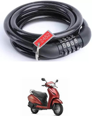 E-Shoppe Bike Number Smart Lock For Activa 3G Quick Release Lock(Black)