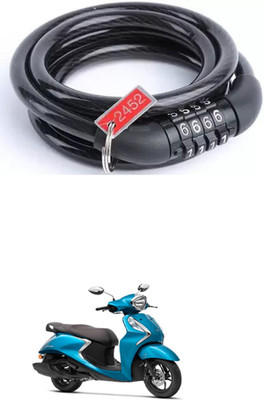 E-Shoppe Bike Number Smart Lock For Fascino 125 FI Quick Release Lock(Black)