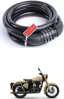 E-Shoppe Bike Number Smart Lock For Classic 350 Signals Quick Release Lock(Black)