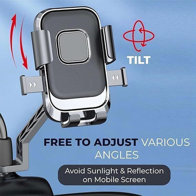 RZON Universal Bike Handlebar Mount Mobile Holder 360 Degree Bike Mobile Holder(Black)