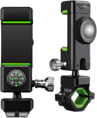 TECHGEAR USB Button Charger For Motorbikes 1.5 A Bike Mobile Charger Bike Mobile Holder(Black)