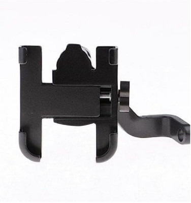 AUTODAZZ Universal Bike Mount Holder Verson 2.0 Metal Body 360 Degree Bike Mobile Holder Bike Mobile Holder(Black)