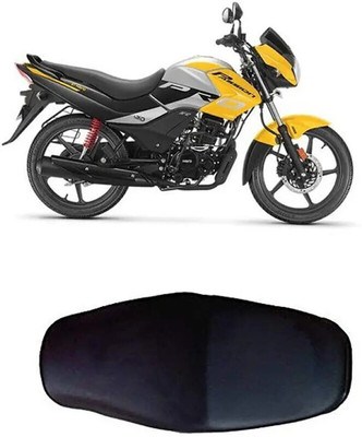 carbox Removable & Washable PU Leather Waterproof (Black) D-1R5_abc Single Bike Seat Cover For Hero Passion Pro