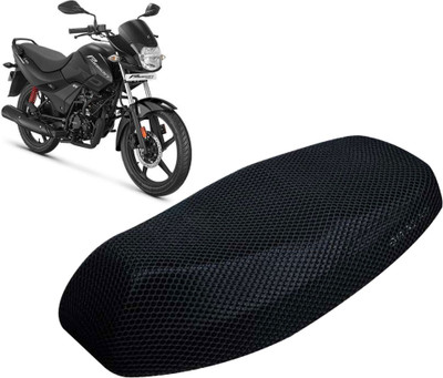 pnk K2XL-011 Free Size 3D Motorcycle/Bike Seat Cover Breathable Mesh Net Cushion Single Bike Seat Cover For Bajaj Platina
