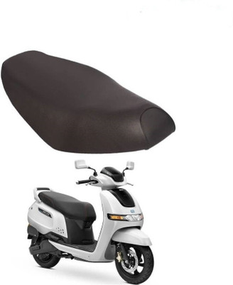 carbox New100-Durable Faux Leather Single Bike Seat Cover(TVS iQube Electric)_abc Single Bike Seat Cover For TVS NA
