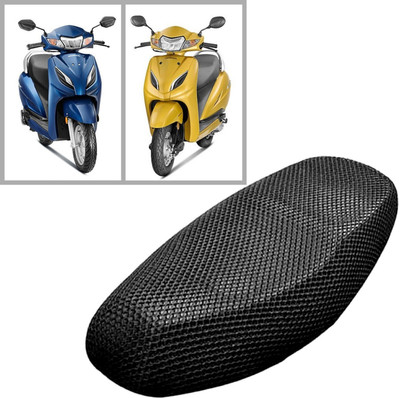 carbox VE 3D Free Size Bike/Scooty Seat Cover Very Soft Net Mesh Fabric and Smooth_abc Single Bike Seat Cover For Honda Activa 125