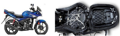 carbox Bike/Scooty/Motorcycle/Two Wheeler-ST-2013_abc Split Bike Seat Cover For Honda CBF Stunner
