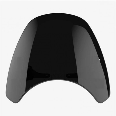 Pa UNBREAKABLE Black VISOR GLASS Without Any Clamp FOR RE HUNTER 350 CC Bike Windshield