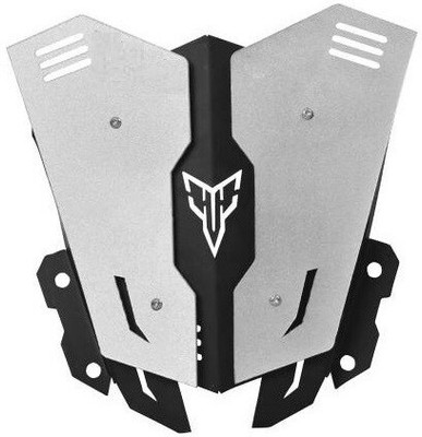 Pa NEW DESIGN DOUBLE COLOUR METAL VISOR FOR YAMAHA MT15 Bike Windshield