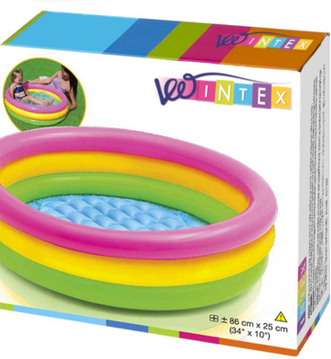 VW Intex SUNSET GLOW BABY POOL Inflatable Swimming Pool(Multicolor)