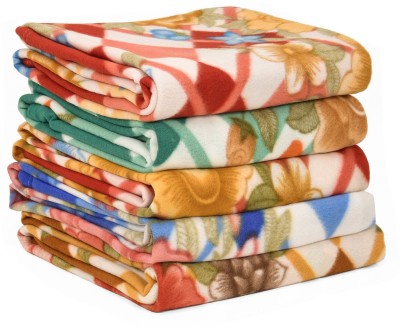 SIMAM Printed Single Fleece Blanket for  Heavy Winter(Polyester, Multicolor)