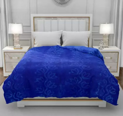 SIMAM Abstract Double Mink Blanket for  Mild Winter(Microfiber, Blue)