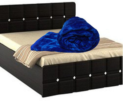 Oshano Solid Single Mink Blanket for  Heavy Winter(Polyester, ROYAL BLUE W)
