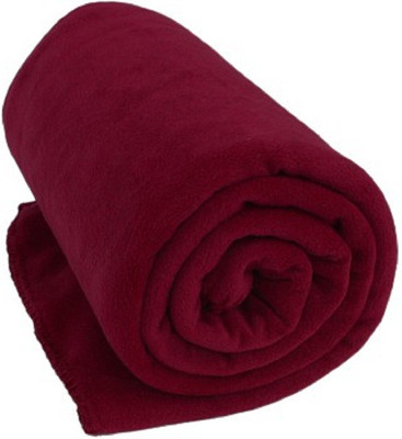 Hot Dealzz Solid Single AC Blanket for  AC Room(Polyester, Maroon)