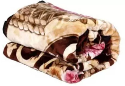SIMAM Printed Double Mink Blanket for  Heavy Winter(Microfiber, Multicolor)