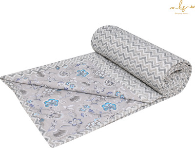 HS DESIGNING DREAMS Printed Single AC Blanket for  AC Room(Poly Cotton, Multicolor)