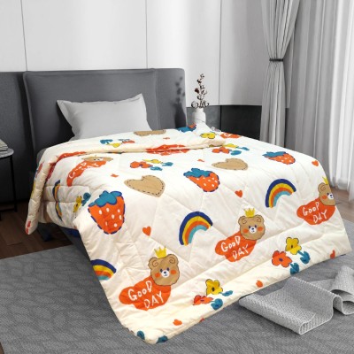 TexKing Self Design Single Comforter for  AC Room(Cotton, Multicolor, Single Bed Reversible Comforter-Vacuum Packed)