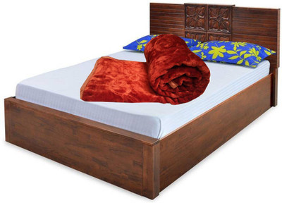 Oshano Solid Single Mink Blanket for  Heavy Winter(Polyester, CAM BROWN)