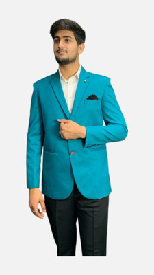 gargian master cut Solid Single Breasted Formal, Party Men Blazer(Dark Green)