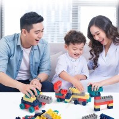 ARIZON Premium Quality 100 Pcs Building Blocks | Assembling Shape Educational Toys(Multicolor)
