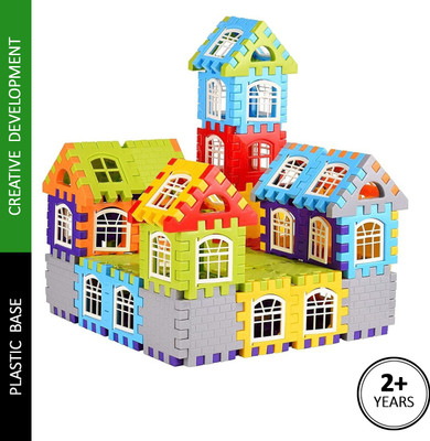 Fun Learning/ House Building Blocks Educational Puzzle Toy,Best Gift for Kids(Multicolor)
