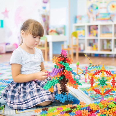 DevDarsh Top star Shape Interlocking Building Blocks Toys Creativity for Kids (100+pcs)(Multicolor)