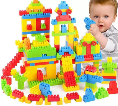 ARIZON 100+ Pcs Building Blocks Toy Set Creative Learning Educational Block Toys(Multicolor)