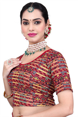 Dhyaan Textile Round Neck Women Blouse