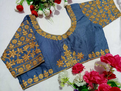 Anjani Textile U-Neck Women Blouse