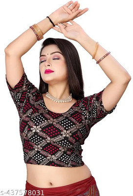 Dhyaan Textile Round Neck Women Blouse