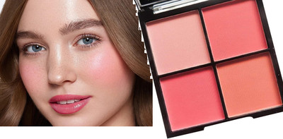 Wiffy Face Blusher Palette for Face Makeup Easy to Blend Matte Finish(Multicolor)