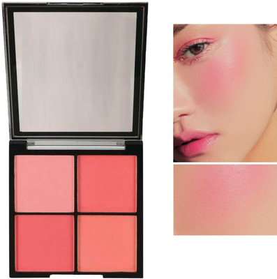KA-KAIASHA 4 COLOR WATERPROOF AND LONG LASTING NATURAL PINK CHEEKS EFFECT BLUSHER(MULTICOLOR)