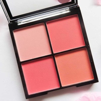 AGLEY 4 IN 1 MULTI COLOR BLUSHER PALETTE (MULTI COLOR) (PINK)(multicolor)