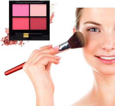 winry THE POWDER MATTE FINISH 4 IN 1 BLUSHER PALLETE(MULTICOLOUR)