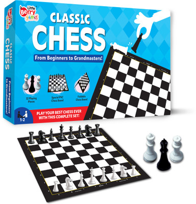 Little Berry Classic Chess Board Game for Kids & Adults- Beginner Chess Set with Chess Pieces Strategy & War Board Game