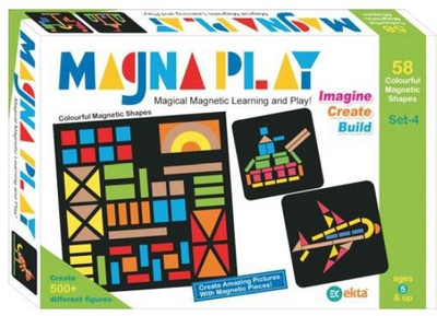 Ekta Magna Play Set - 4 Magical Magnetic Play N Learn Game Party & Fun Board Game